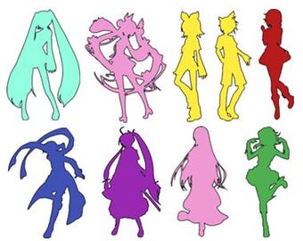 Vocaloid Charakter Aufkleber
