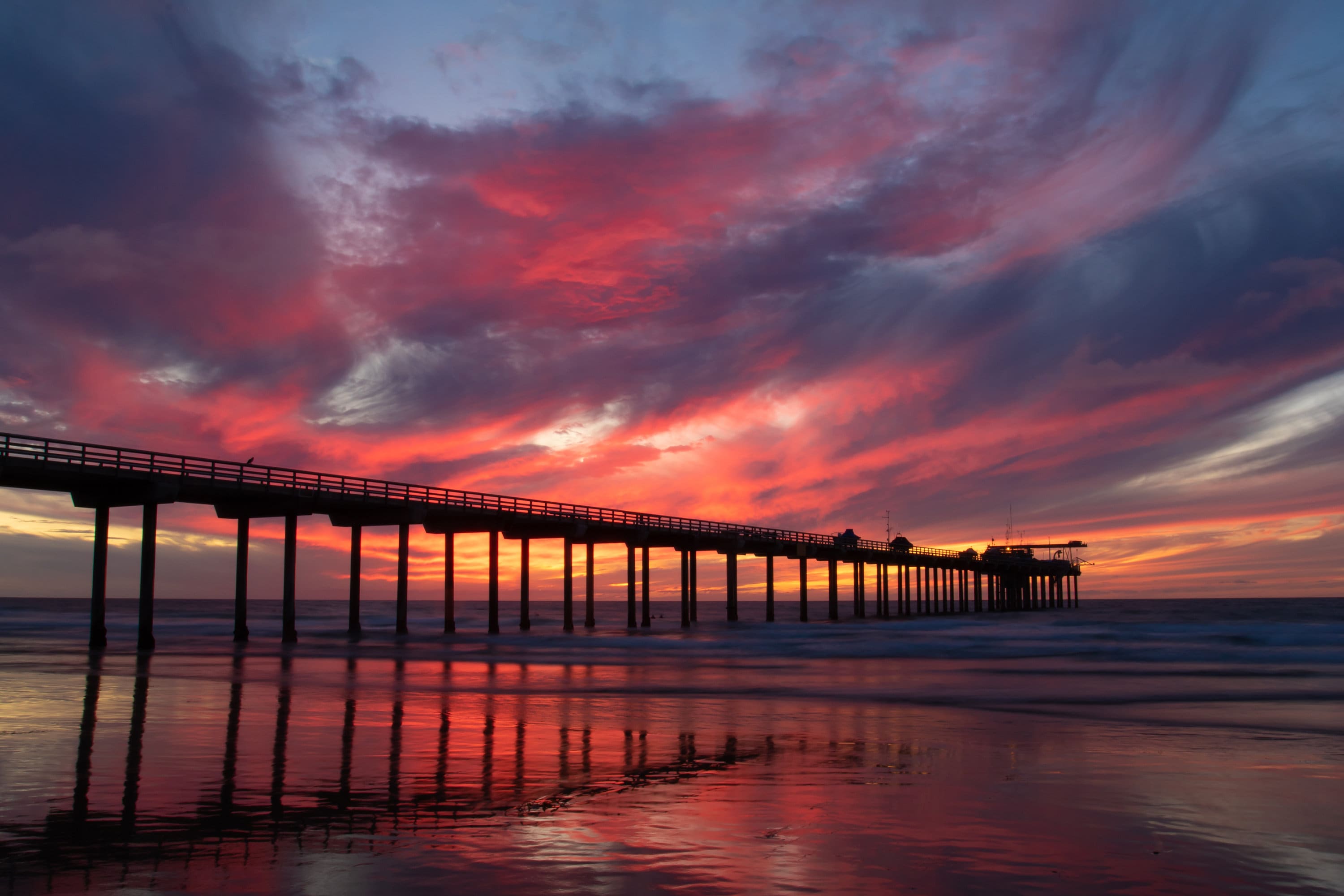 Scripps Pier La Jolla Sunset Etsy