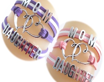 Mother and Daughter Bracelets, Mom and Daughter Friendship Bracelets, Friendship Bracelet, Wish Bracelet, Love bracelets