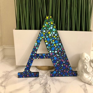 Letter ‘A’ dot decor