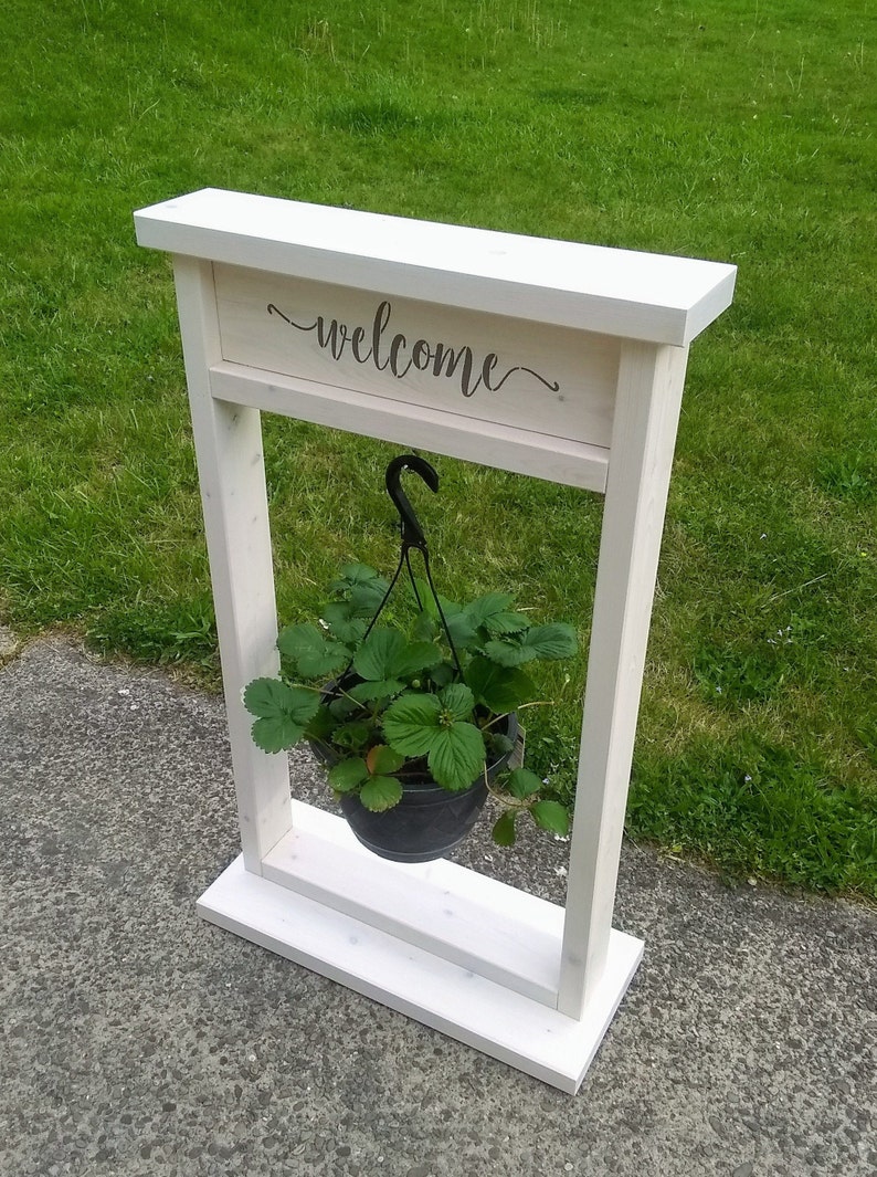 Outdoor Hanging Basket Stand / Hanging Plant Stand / Hanging Etsy