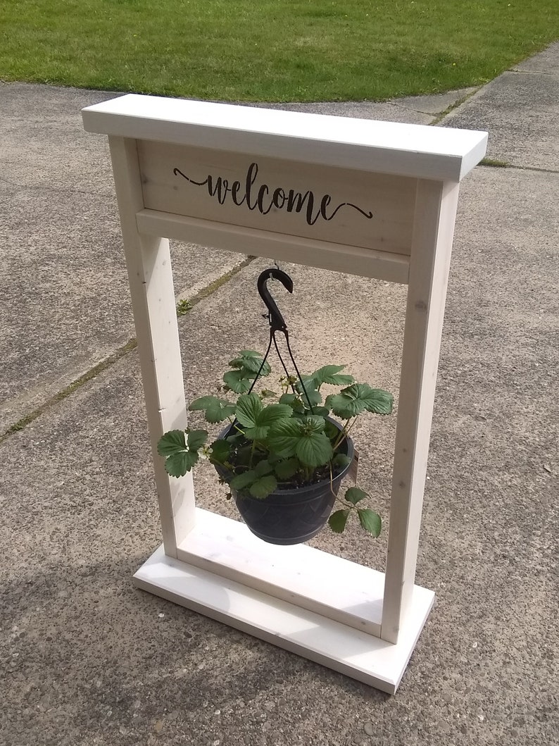 Outdoor Hanging Basket Stand / Hanging Plant Stand / Hanging Etsy