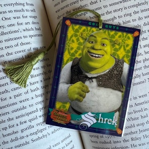 Shrek the Third Bookmarks || Various Designs || Shrek || Donkey || Fiona || Puss in Boots || Upcycled Trading Cards || Millennial Gifts