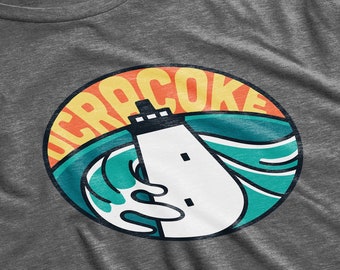 Ocracoke Lighthouse Wave Unisex T-Shirt