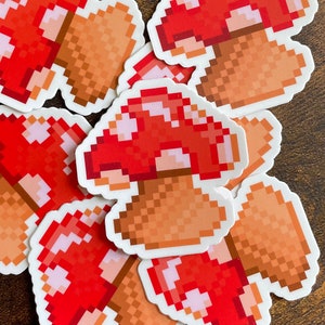 Mushroom Sprite Vinyl Sticker