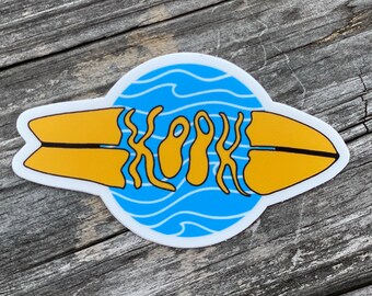 Surfin' Kook Vinyl Sticker