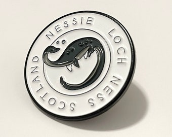 Loch Ness Monster Cryptid 1in Enamel Pin