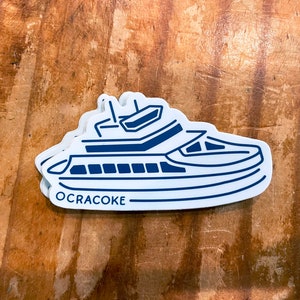 Ocracoke Ferry Vinyl Sticker image 2