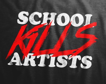 School Kills Artists Unisex 100% Cotton T-shirt