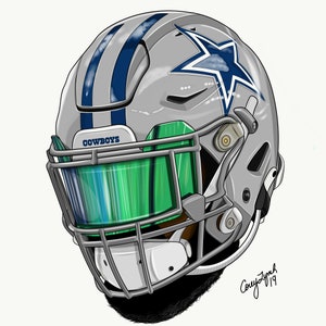 Ezekiel Elliot digital helmet art
