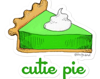 key lime cutie pie Bubble-free stickers