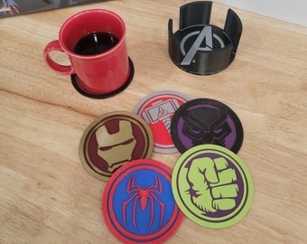 Avengers Kindergarten Untersetzer: Superhelden Drink Untersetzer Set