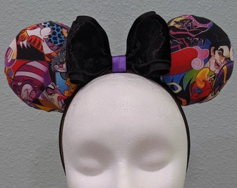 Disney Villains Ears | Disney Hat | Disney Ear Hat | Bucket Hat