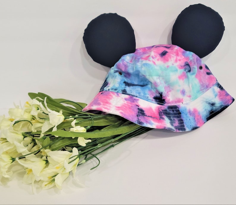 Bucket Ear Hat Disney Hat Disney Ear Hat Bucket Hat Tie Dye Hat Tie Dye Ear Hat Tie Dye Disney Hat image 5