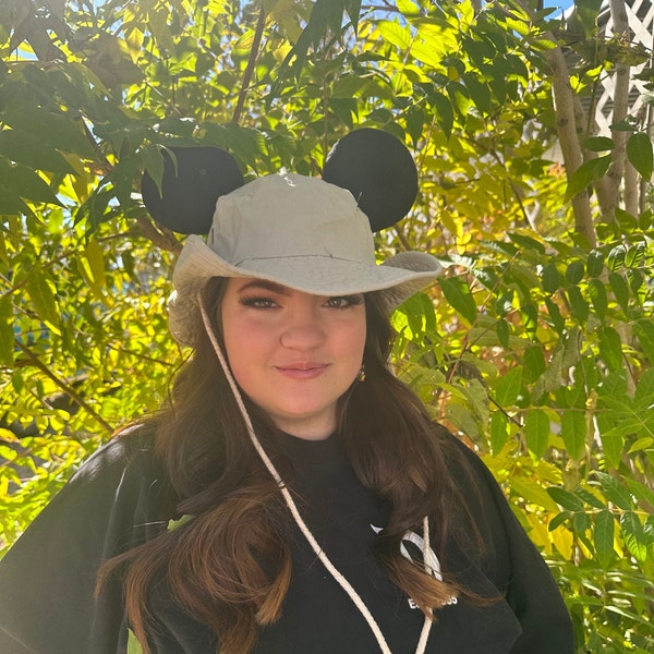 Jungle Cruise Disney Ears | Disney Bucket Hat Ears | Mickey Ears Bucket Hat Ears | Mickey Safari Ears