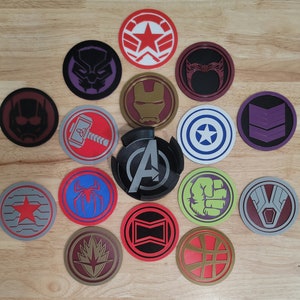 3D Printed Marvel Avengers Campus Coaster Set image 2