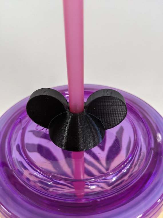 Straw Toppers 3D for Tumblers with Lids & Straws Handmade Disney