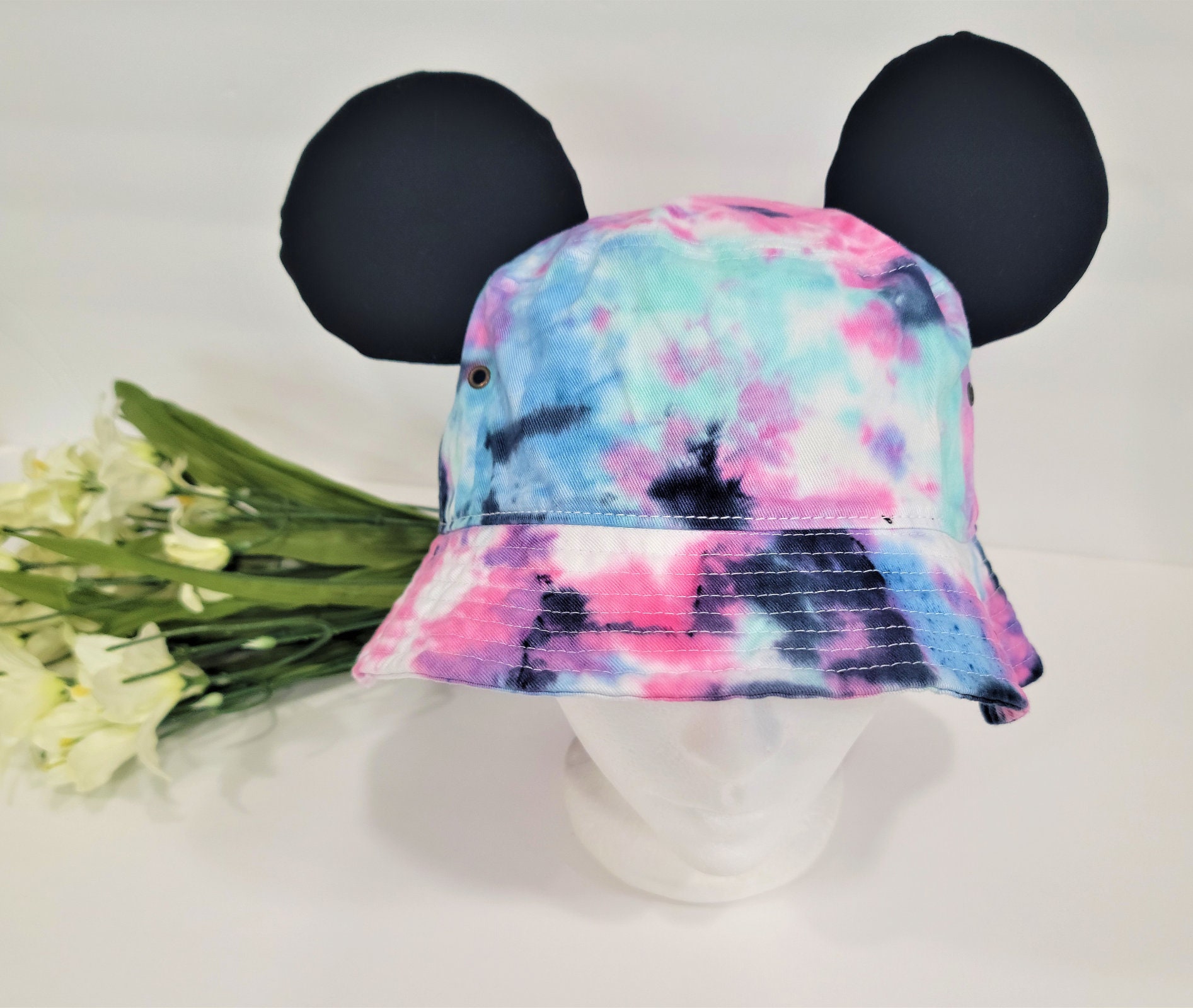 Disney Colorful Tie-Dye Mickey Mouse Hat New Neff Disney Mickey Mouse Est 1928 icon Mouse Tie Dye  main image 3