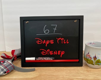 Countdown to Disney Sign | Chalkboard Sign | Fun Disney Parks Sign