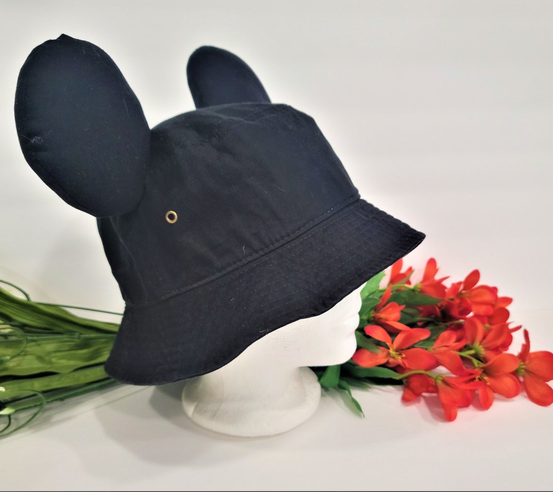 Bucket Ear Hat Disney Hat Disney Ear Hat Bucket Hat Etsy