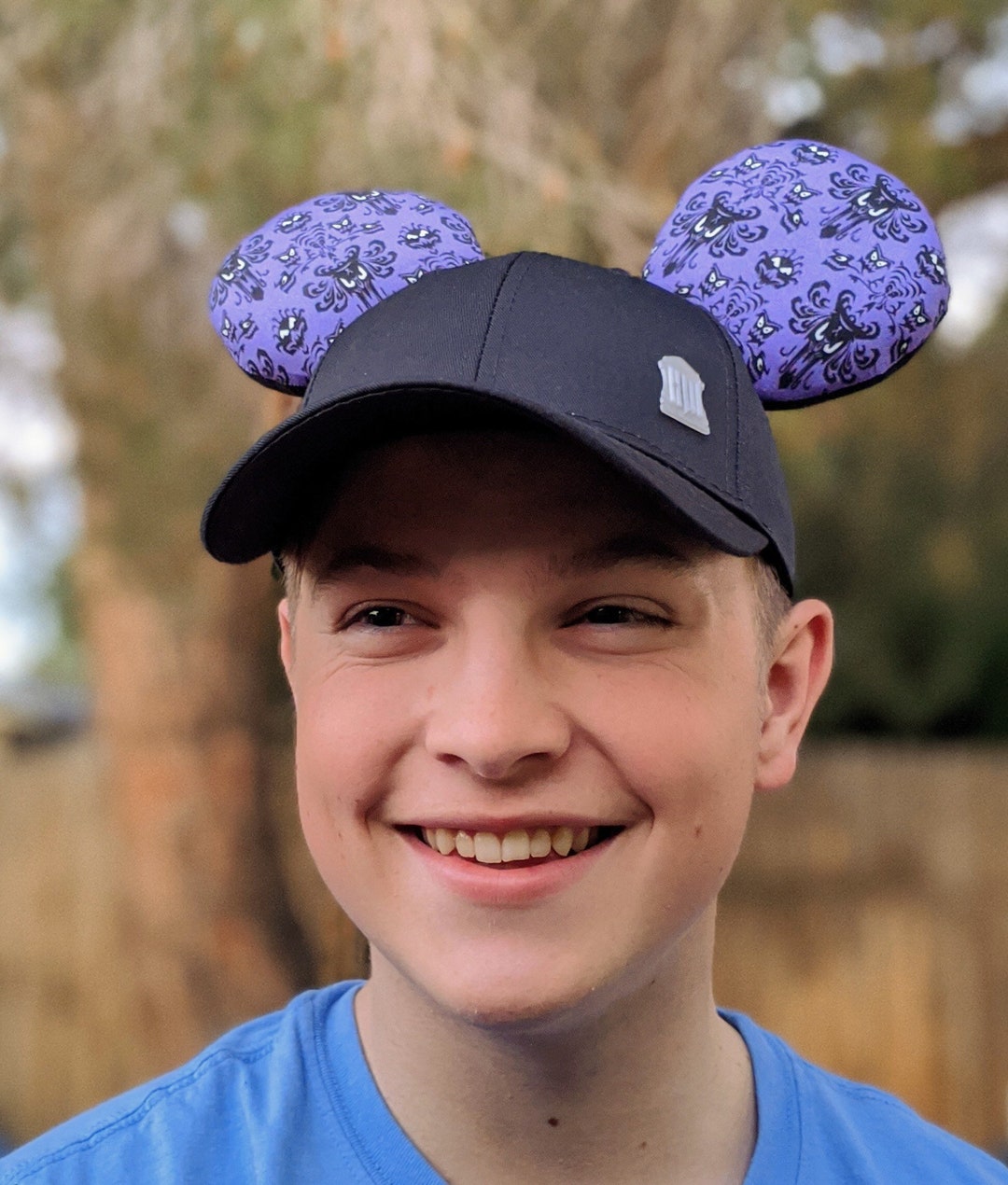 Haunted Mansion Wallpaper Baseball Cap With Glow-in-the-dark  display picture 1