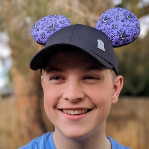 Haunted Mansion Wallpaper Baseball Cap Ears | Disney Hat | Disney Ear Hat