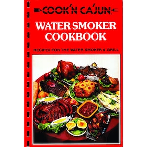 Cook&#39;N Ca&#39;jun Water Smoker Cookbook - Digital Download, Vintage Community Cookbook from Shreveport, LA 1984