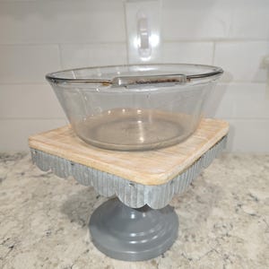 Vintage Pyrex Flameware 832B Serving Bowl, Blue Pyrex Dish