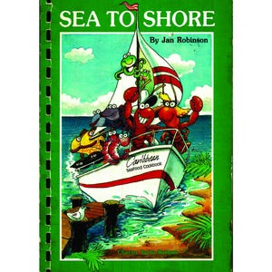 Sea To Shore Caribbean Seafood Cookbook - Digital Download, Vintage Community Cookbook from Charlotte, NC 1989