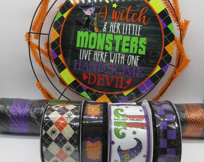Wreath Kit DIY Halloween Wreath Kit Wreath Kit to Make Deco Etsy