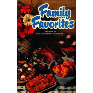 Family Favorites Cookbook - Digital Download, Vintage Community Cookbook from CA Home Economists