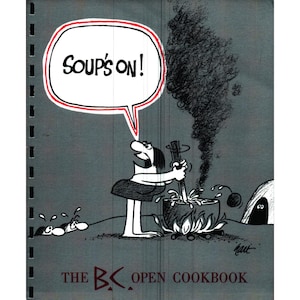 Soup&#39;s On, The B.C. Open Cookbook - Digital Download, Vintage Community Cookbook from PGA Tour Wives, 1984