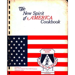 The New Spirit of America cookbook - Digital Download, Vintage Community Cookbook from ANG NCO Academy