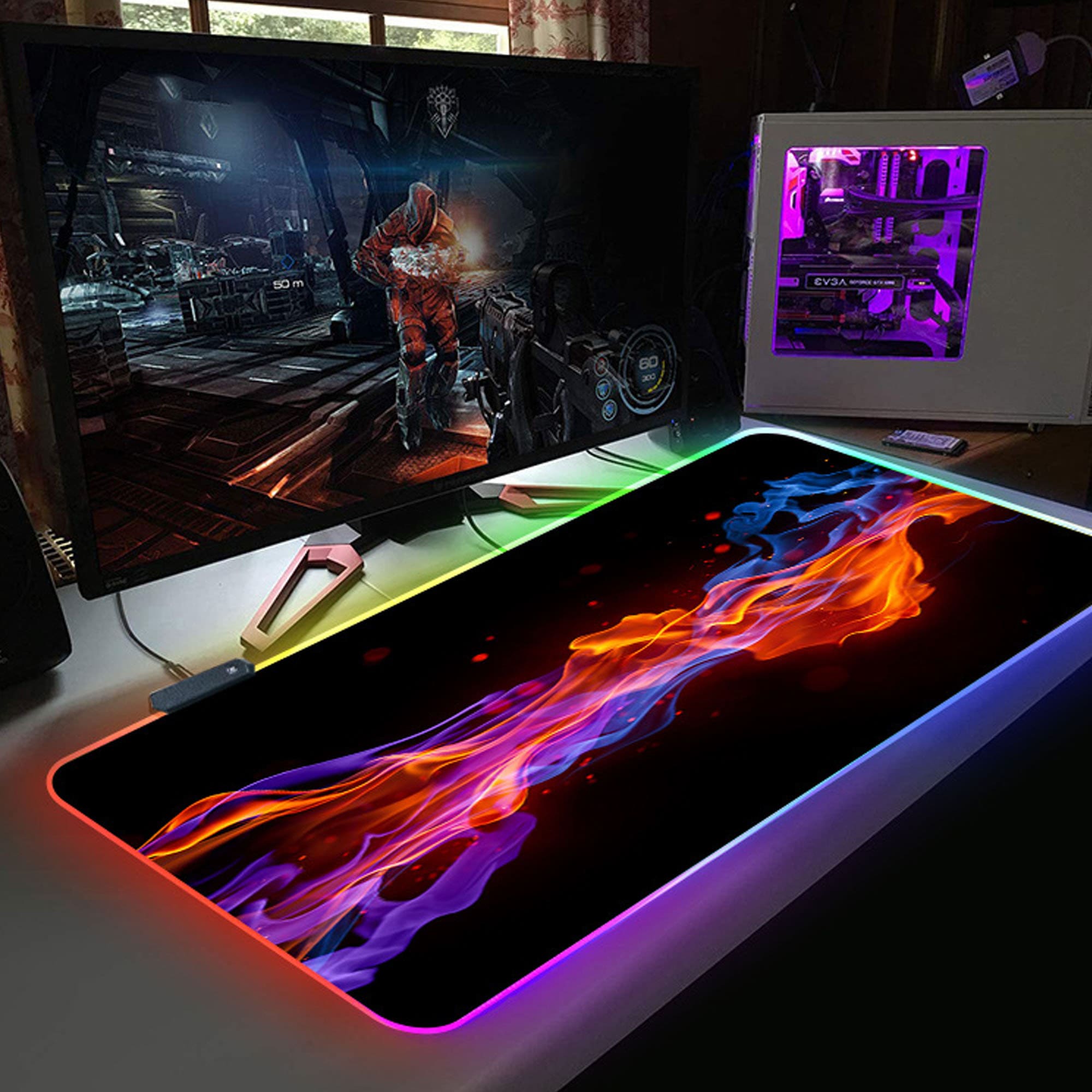 RGB Gaming Mouse Mat Large RGB Gaming Mouse Pad Professional Etsy