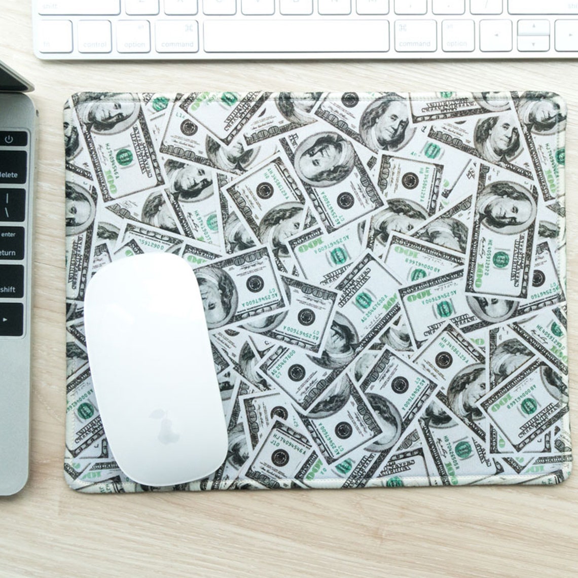 Round Dollar Mouse Pad Rubber Gaming Mouse Pad Personalized Etsy