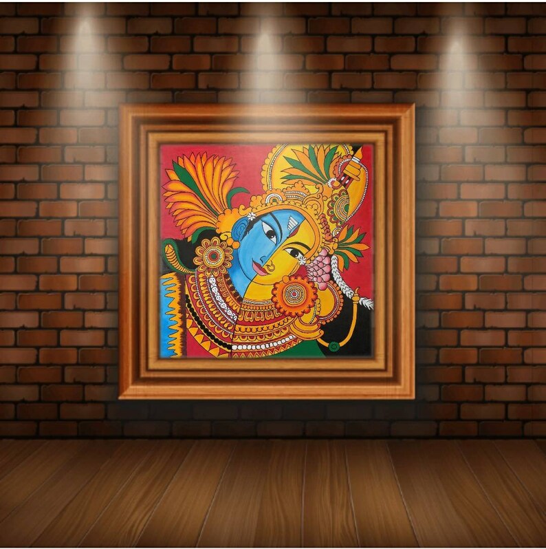 Ardhanarishvara shiva parvathi hand mural painting on black cotton shirt