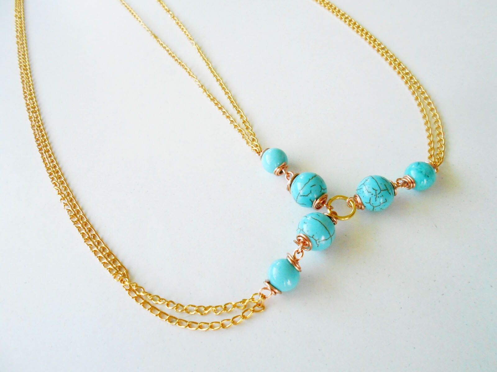 H5 Hair Chain Accessory Summer Gold & Silver With Turquoise Etsy Ireland