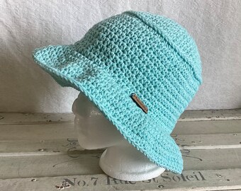 Crochet Cotton Bucket Hat, Summer Hat, Floppy Hat, Hippie Hat, Sun Hat, Cottage Core
