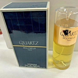 Quartz by Molyneux for Women 3.4 oz Eau de Parfum Spray. VINTAGE, Discontinued, Rare, New in Box 100% Authentic.