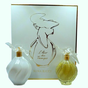 L&#39;air du Temps by Nina Ricci for Women 2 Piece Set: 3.3 oz Eau de Toilette Spray + 6.8 oz Soft Body Lotion