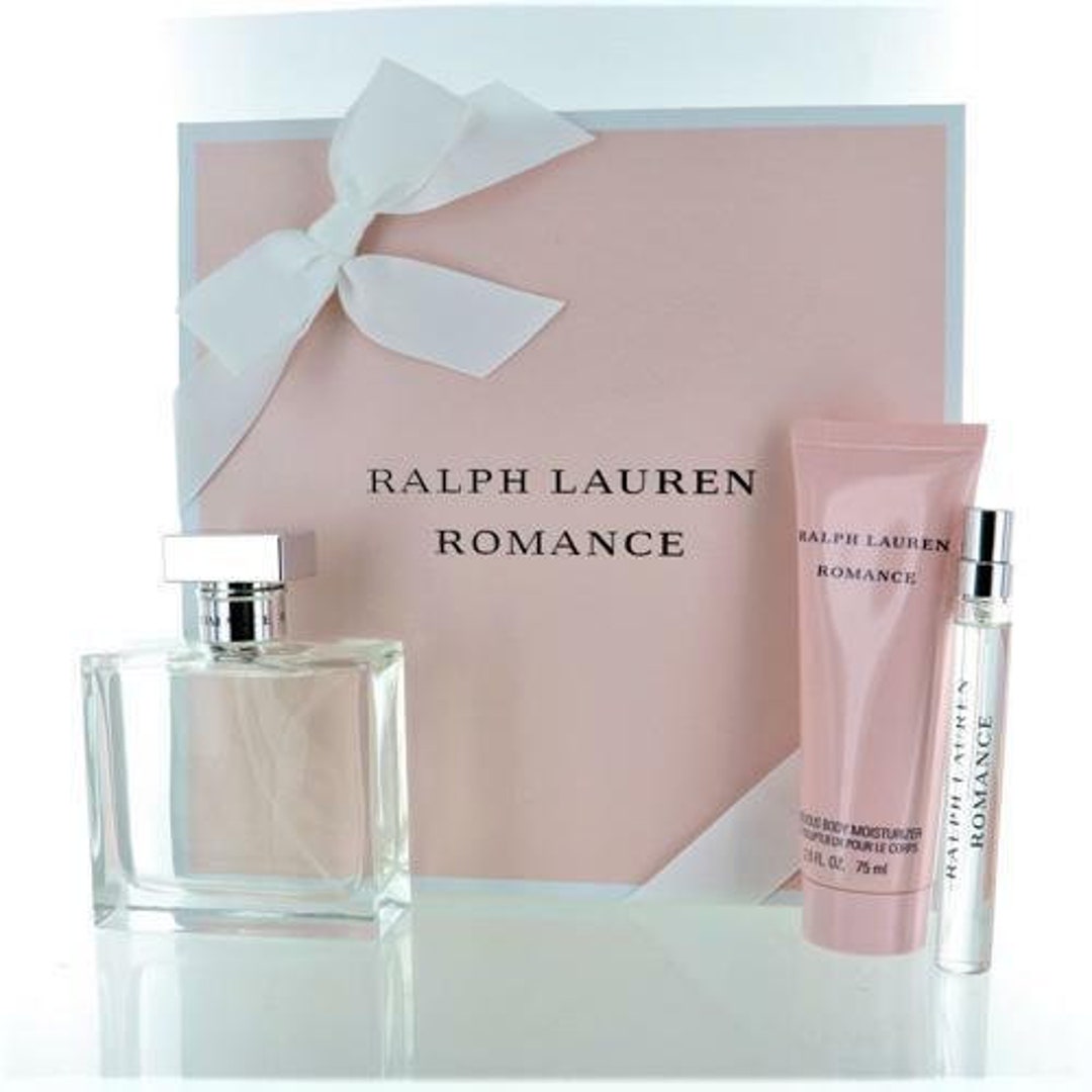 Romance by Ralph Lauren 3 Piece Gift Set With 3.4 Oz Eau De Parfum .34oz Mini 2.5oz Body Moisturizer. NEW for Women Etsy