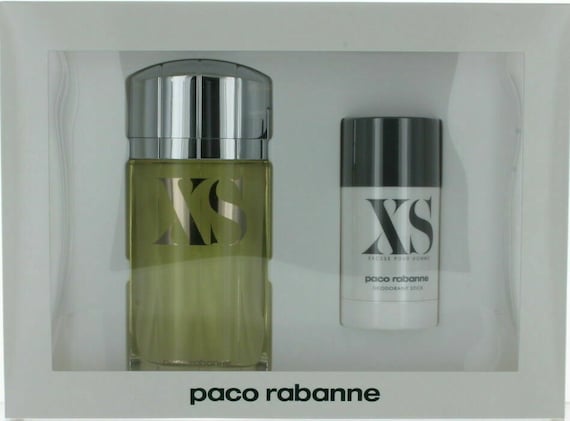 XS by Paco Rabanne 2 Pcs Set 3.3 EDT Spray and 2.2 OZ Deodorant