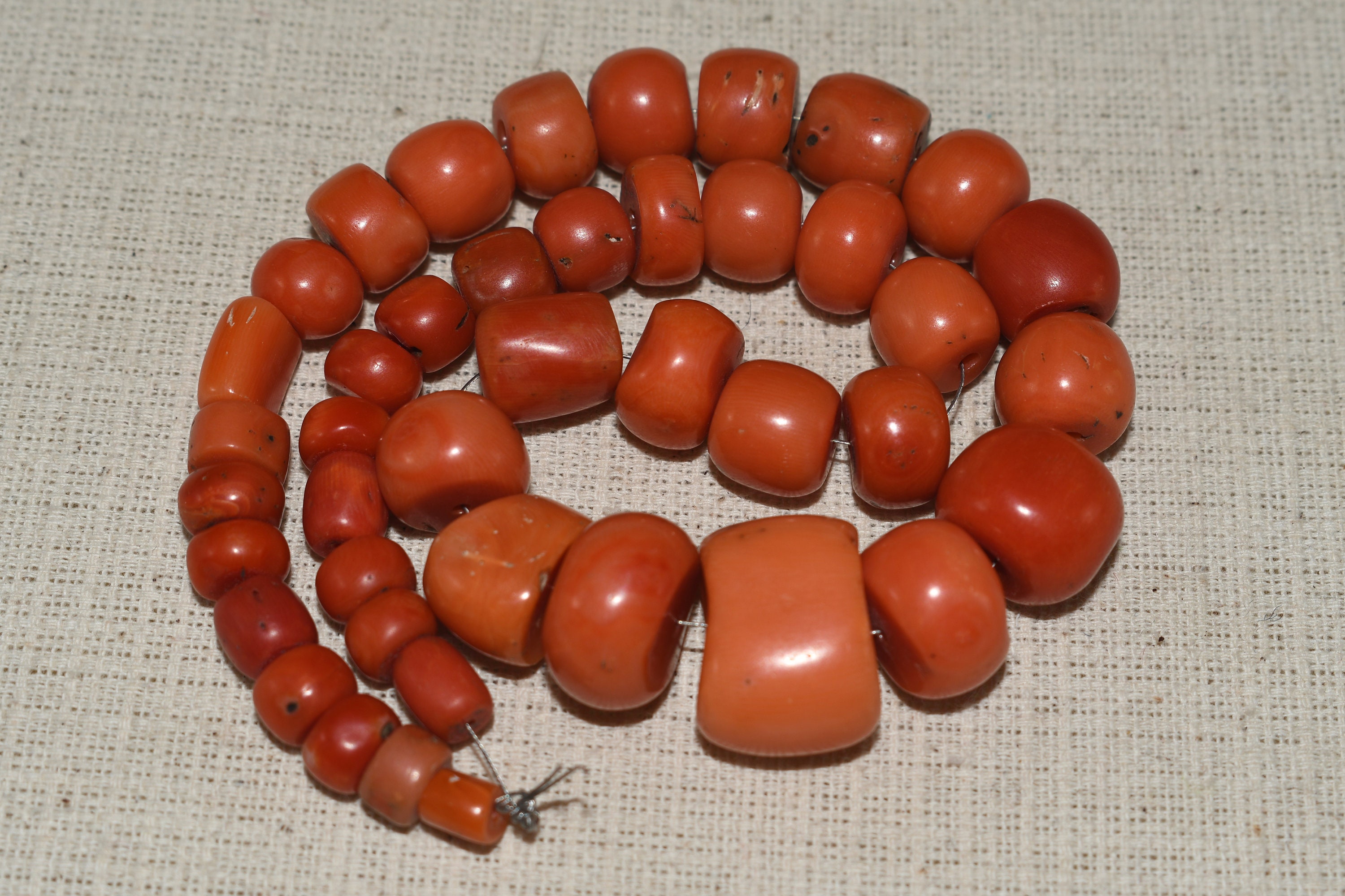 Genuine Natural Old Moroccan Coral Beads with Vibrant Elegant Etsy