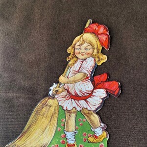 Antique Victorian Die-Cut Paper Cut-Out/Cleaning Product Advertising Ephemera