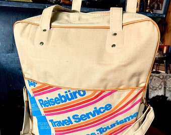 Vintage Canvas American Express Carry on Travel Bag with Removable Soulder Strap Bearse Manufacturing Etsy