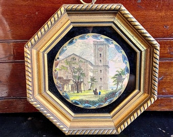 Vintage Glass Lithograph, 