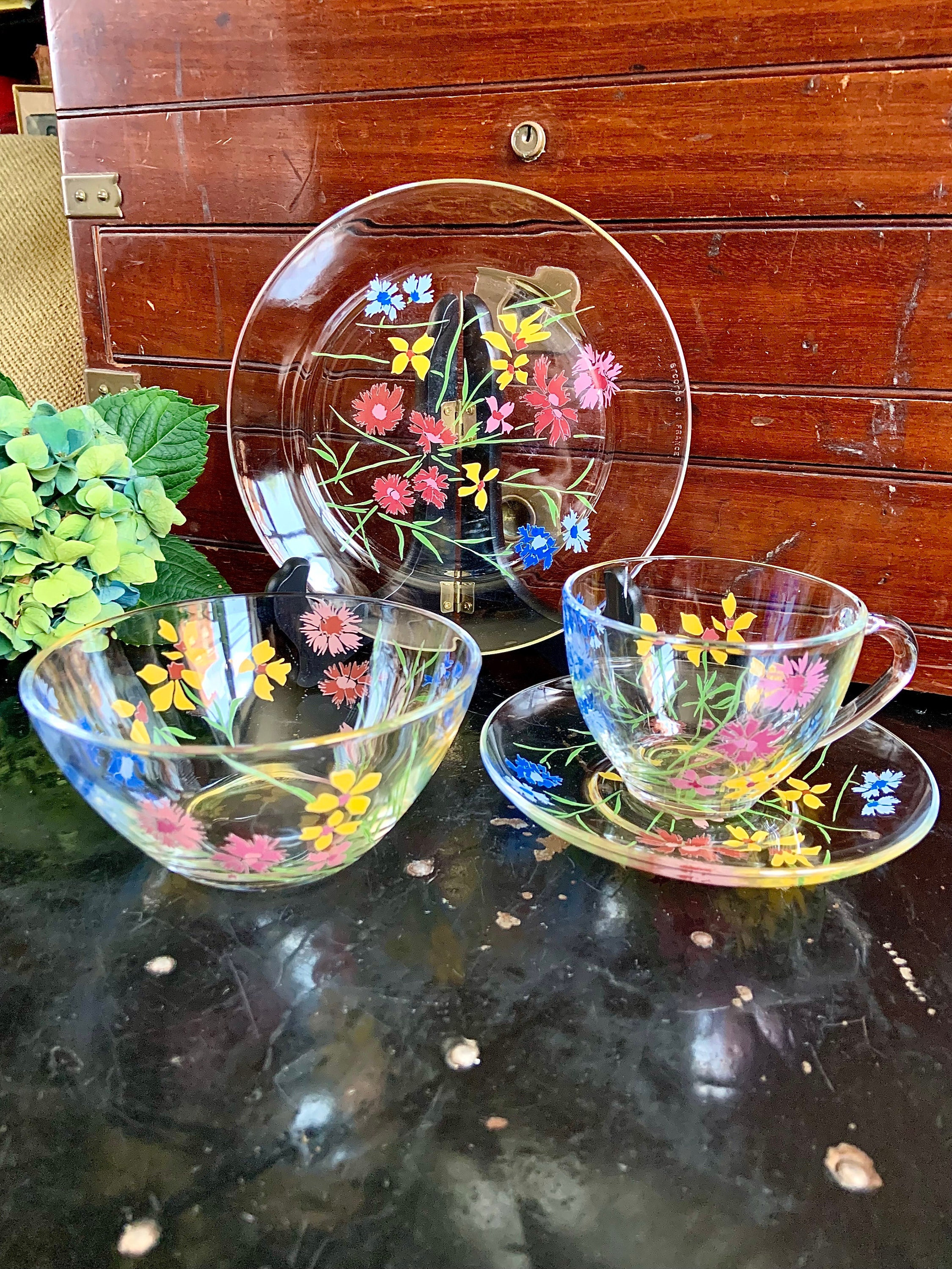 Vintage Arcoroc France Glassware 4-piece Set - Etsy