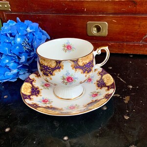 Vintage Rosina Bone China Teacup and Saucer Set Made in England