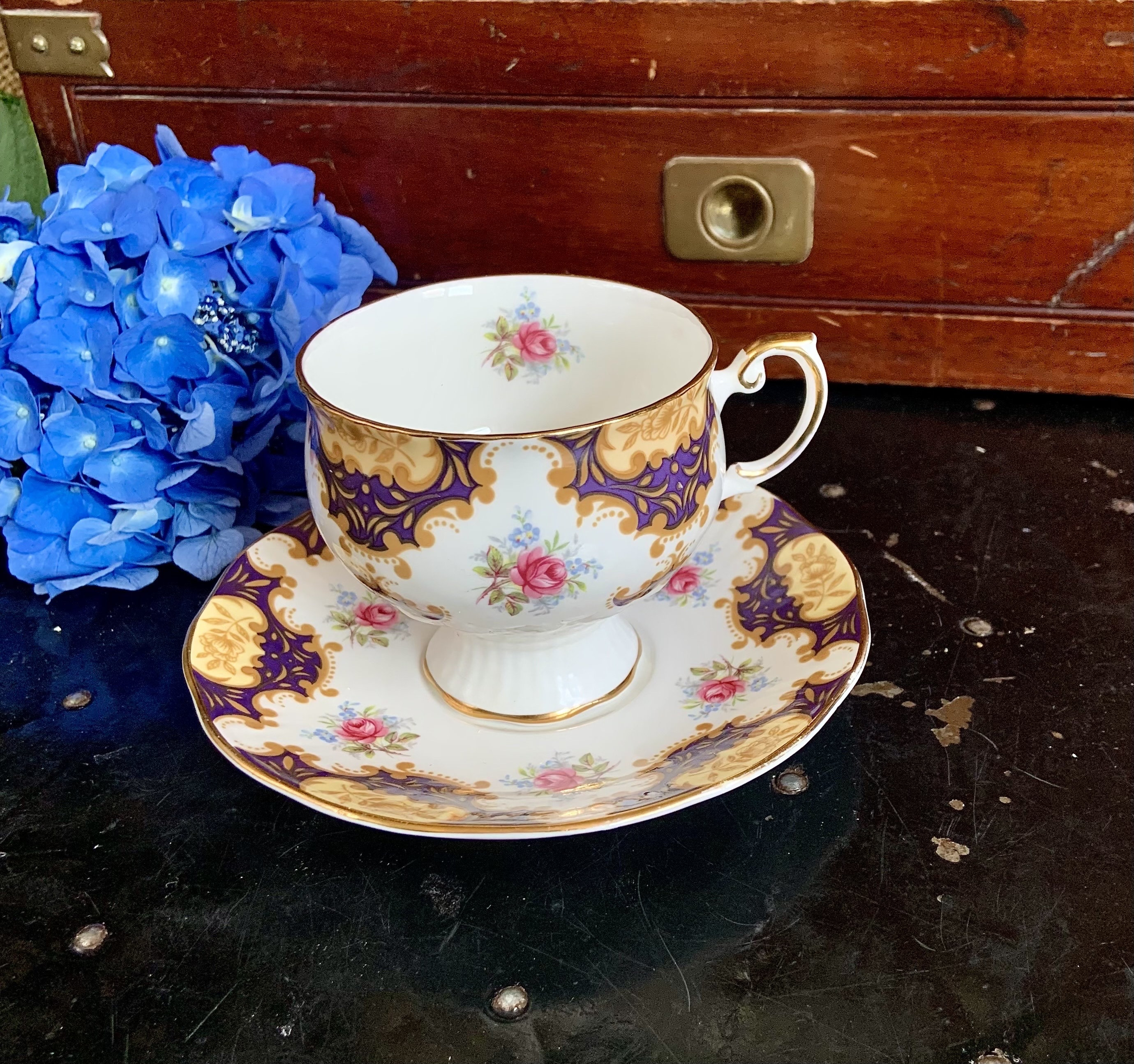 Vintage Rosina Bone China Teacup and Saucer Set Made in England - Etsy