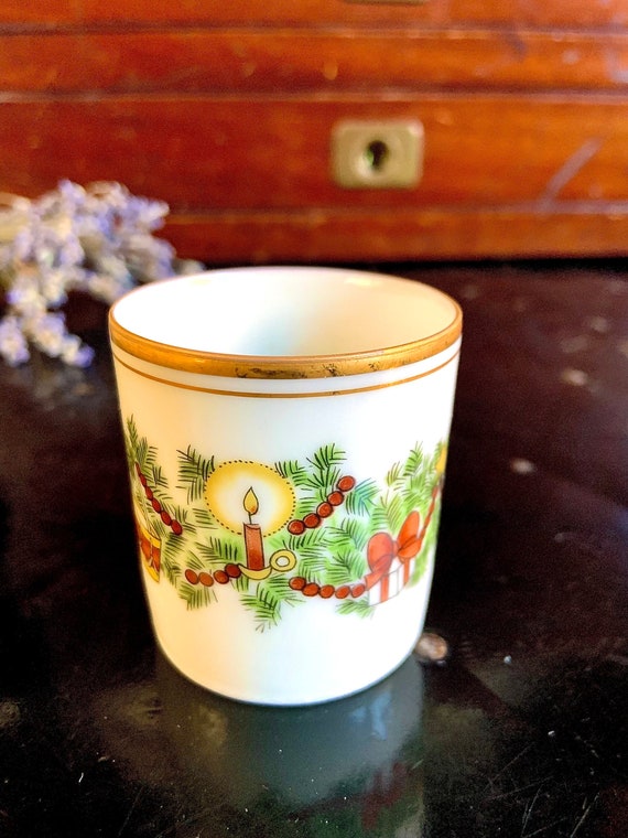 Vintage Fitz Floyd st Nicholas Christmas Votive Candle Holder Etsy